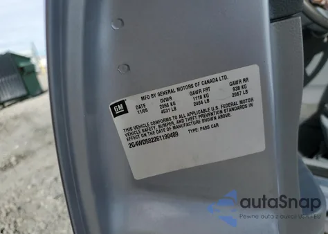 2006 Buick Lacrosse Cxl из США, поврежденный, VIN 2G4WD582261190409